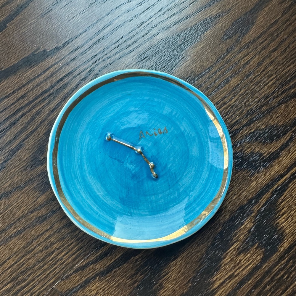 Aries Zodiac Sign Trinket Dish